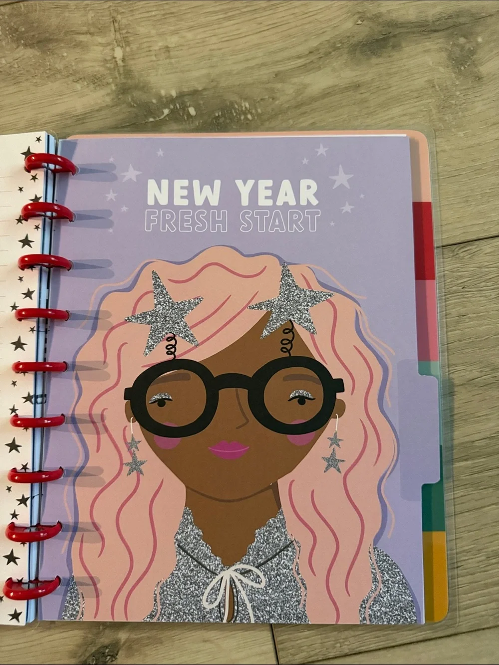 The Happy Planner Spiral Journal - Red Accents with Green Tree
